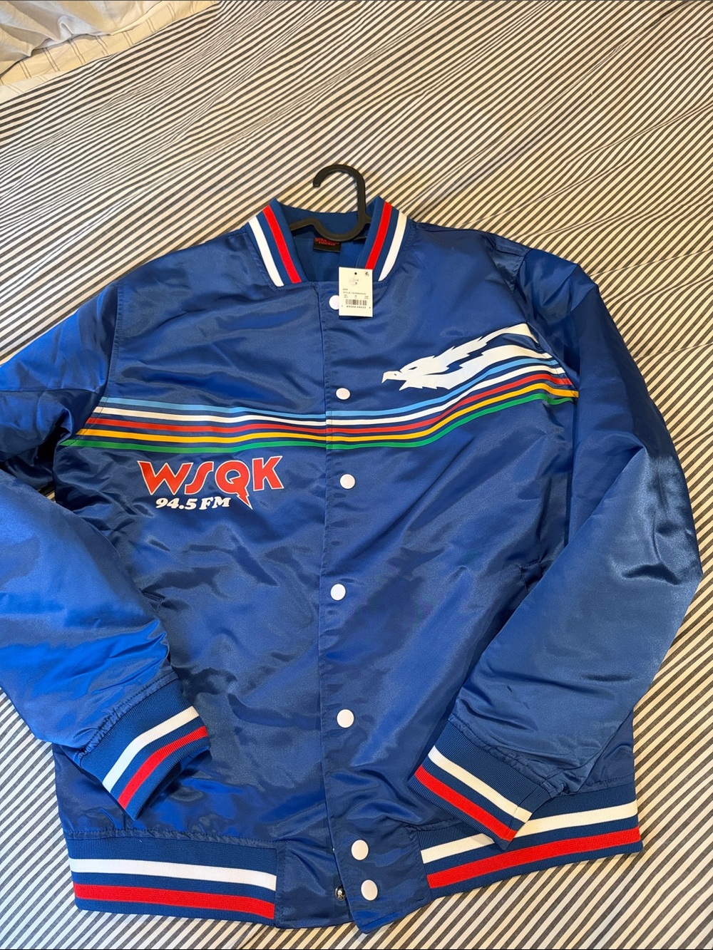 Mens stranger things vintage style bomber jacket